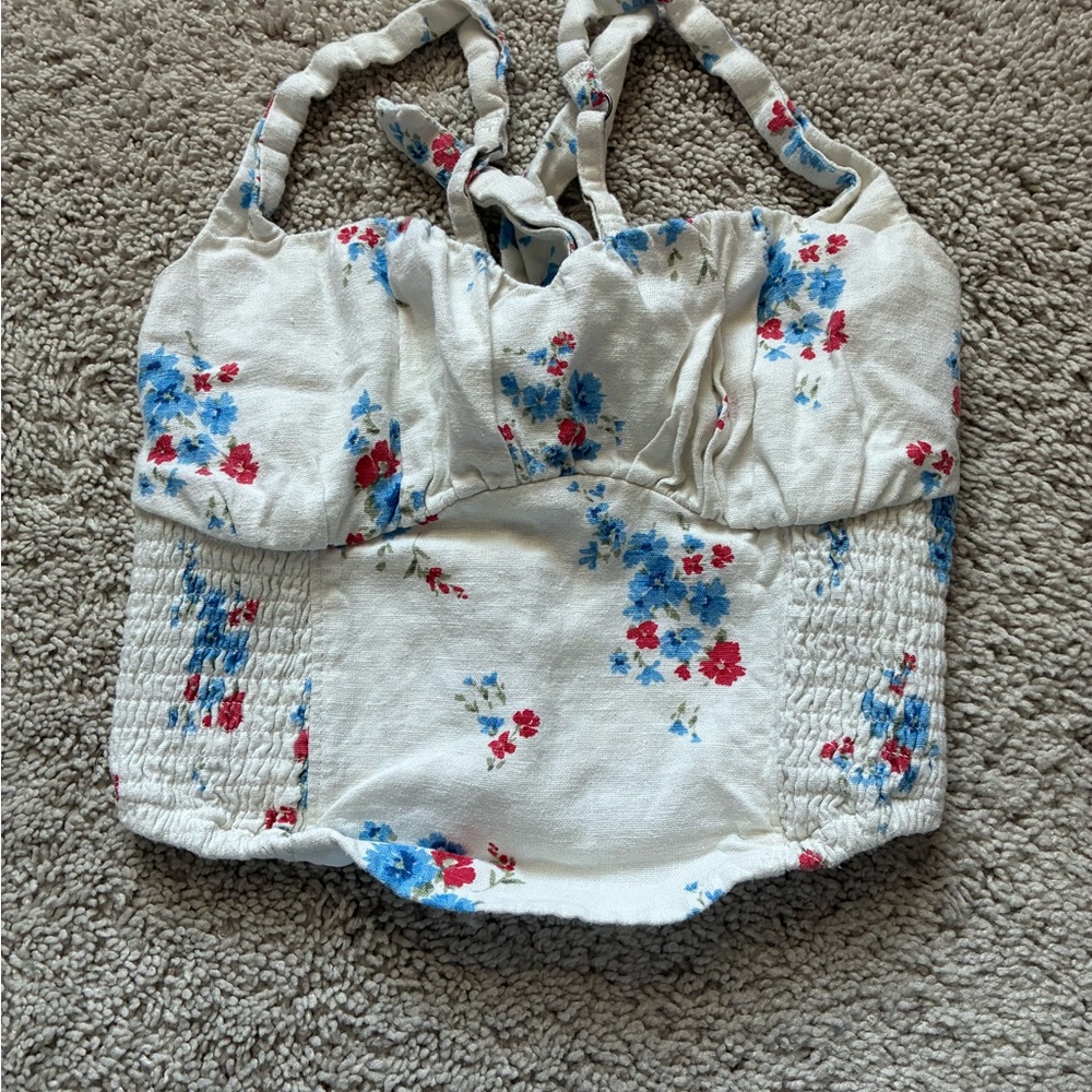Floral Halter Top